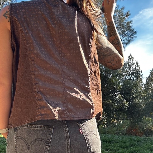 Women's Brown Vest - Picture 1 of 2